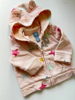 Campera rosa estrellas frisa gap 3-6m(255)