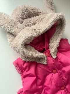 Chaleco rosa capucha Crayón t18-2a (273) en internet