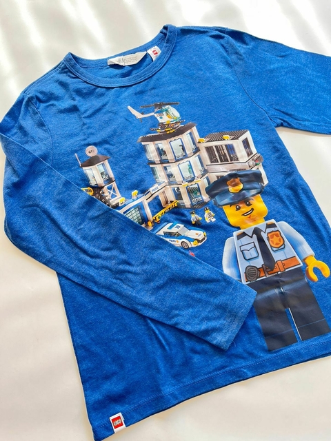 Remera azul lego policia lego 8-10a(52)