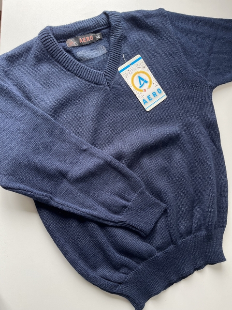 Sweters azul colegial t8 años (210)