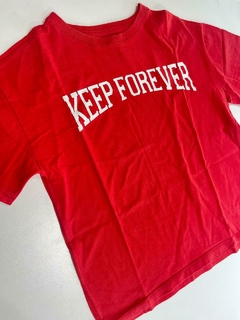 Remera mc roja keep forever zara 7a (223 ) - comprar online