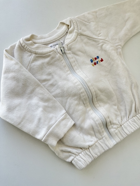 Campera blanca "Dino Word" Cheeeky 6m (266)