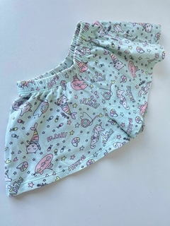 Short de algodon turquesa sirena Grisino 4-5a(302)