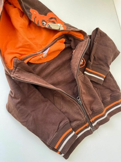 Campera de algodon marron de tigre carters 2a(151)