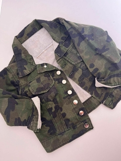 Campera de jean militar de mickey importado 4a(260)