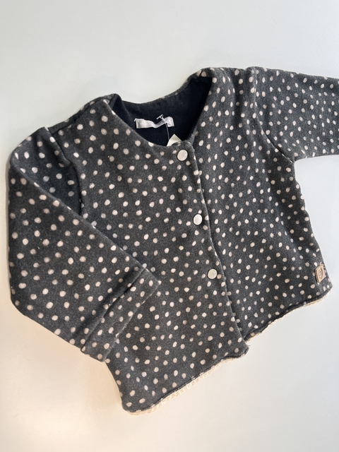 Saquito frisa negro de lunares mimo 6m(29)