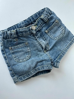 Short azul bolsillo en frente Grisino 12m(103)