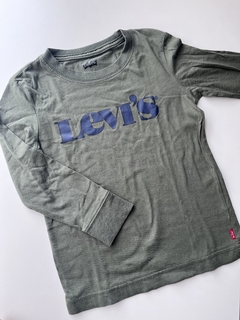 Remera verde ml Levis t4 años(113)detalle