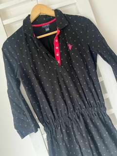 Vestido negro mal puntitos Polo T.S (ci01) - Indy circular