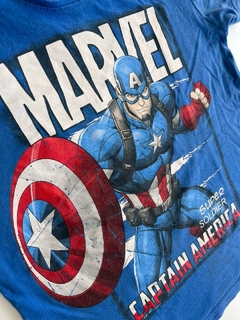 Remera MC azul capitan america Marvel T5-6a (01) en internet