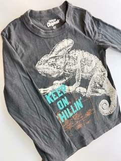Remera ML negra lagarto Oshkosh T4a (01)