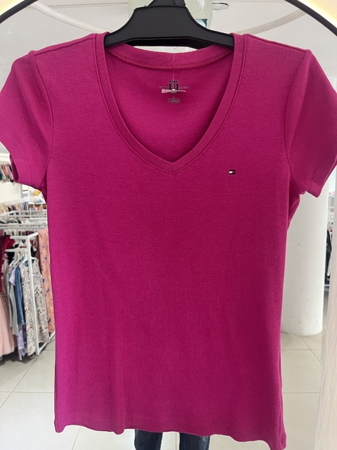 Remera fucsia Tommy tS (ci 23) - comprar online