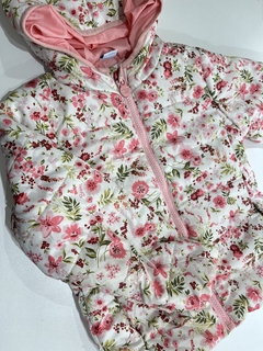 Campera inflable blanca floreada broer 4a(354) - comprar online