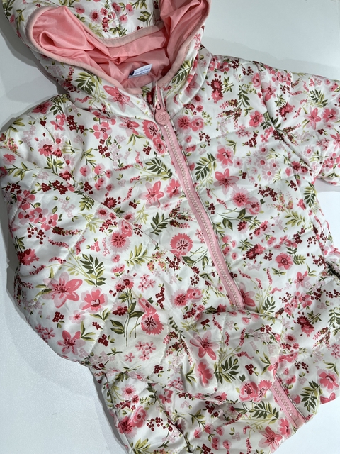 Campera inflable blanca floreada broer 4a(354) - comprar online