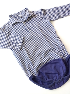 Body Camisa Cuadricula Azul Crayon 3a (103) Segunda Seleccion