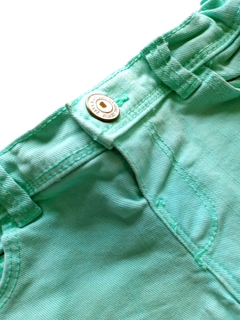Short Jean Verde Agua Zara 6-9 M (38) - comprar online