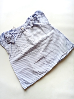 Blusa Lineas Celeste Zara 6-9M (38)
