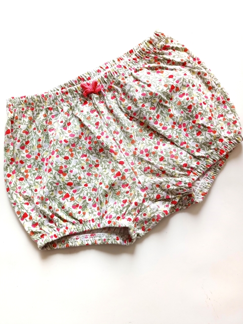 Short Algodon Flores Rojas H&M 6-9M (38)