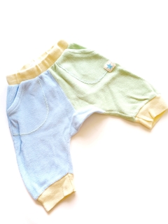 Pantalon Wafle Amarrillo y Celeste Cheeky 3M (99)