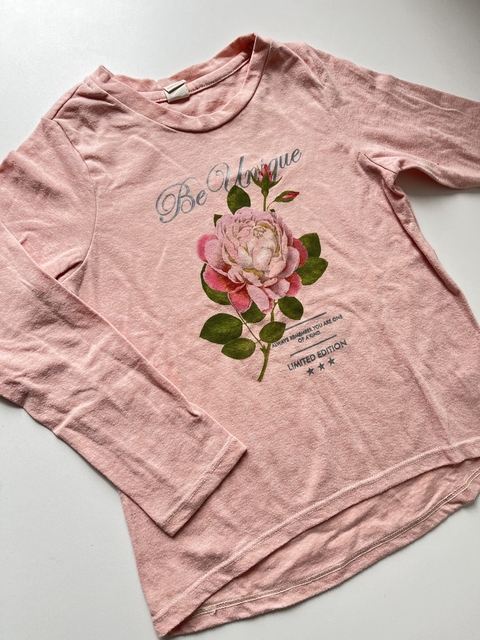 Remera ml rosa con estampa Rosa Cheeky 4a (87)