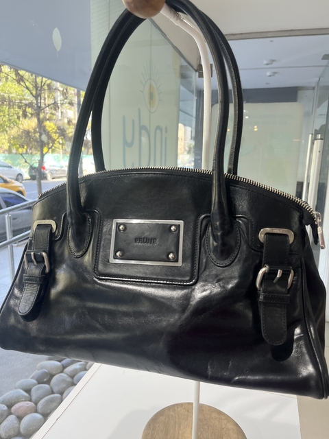 Cartera negra de cuero Prune(Ci 19) - comprar online