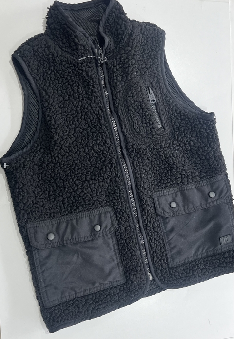 Chaleco negro corderito bolsillos COmo quieras t8-10 a(371) - comprar online