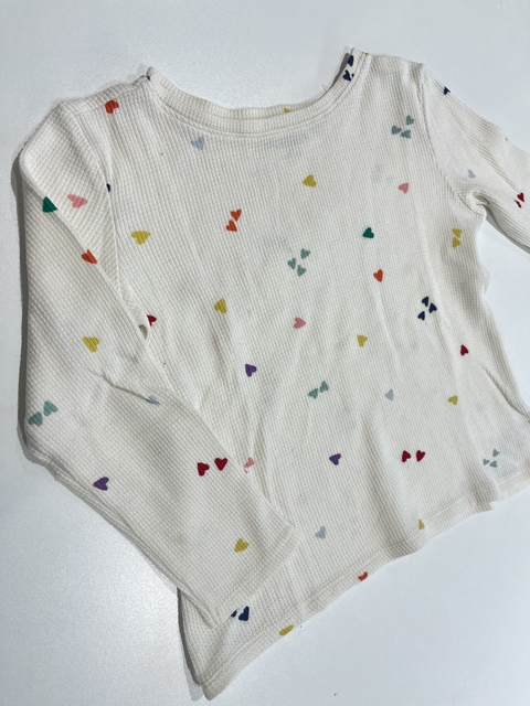 remera ml beige corazones old navy T4 (373) - comprar online