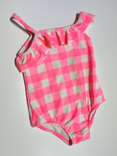 Malla cuadros rosa fluor Carters t18m(18)