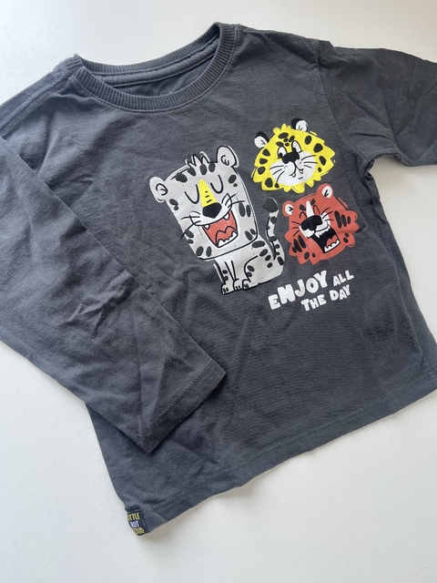Remera ml gris leones Poim t12m(106) - comprar online