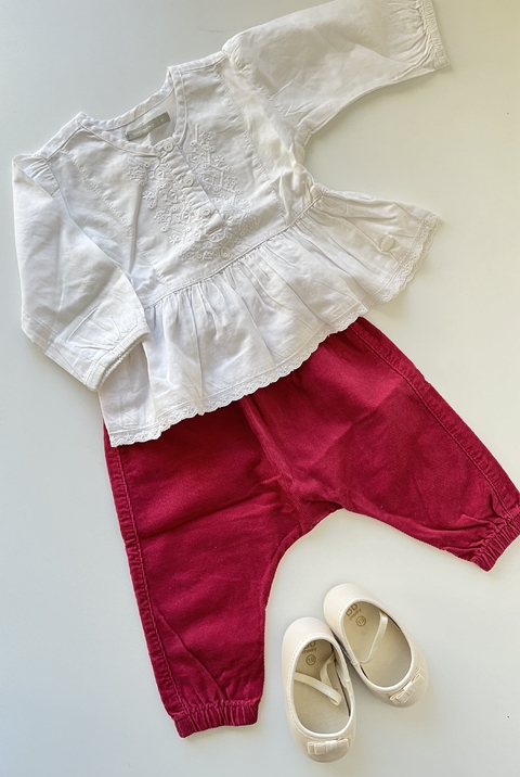 Pantalon corderoi finito H&M t4-6m (284)
