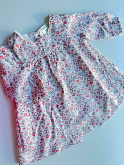 Vestido ml florcitas rosas Coniglio T9m (124)