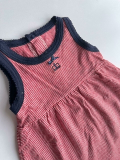Vestido lineas rojas Paula Cahen danvers 3m(105) - comprar online