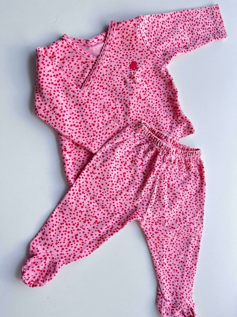 Ajuar rosa lunares baby Cottons rn(127)