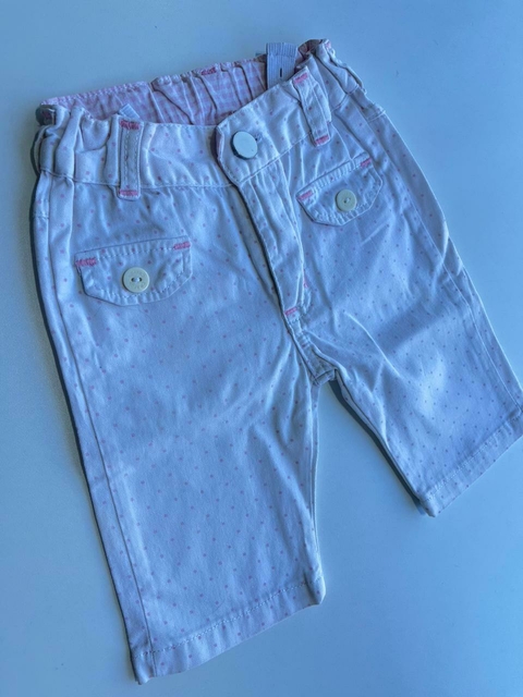 Jean blanco de lunares rosas Crayon 3m(137)