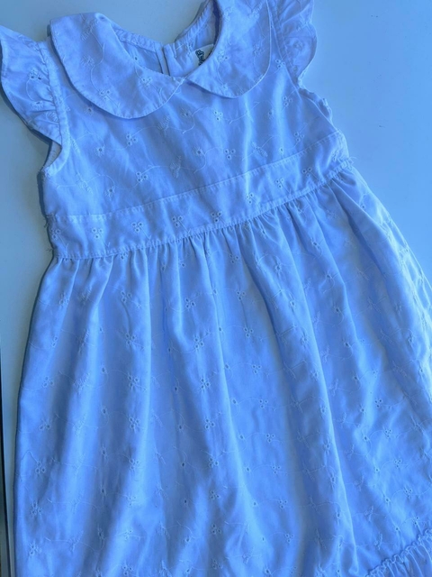 Vestido blanco Broderi t6 años(137)