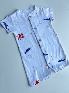 Enterito corto blanco animales del mar Babycotton rn(78)