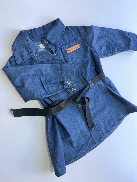 Vestido jean ml lazo Lecocon t3m(147)