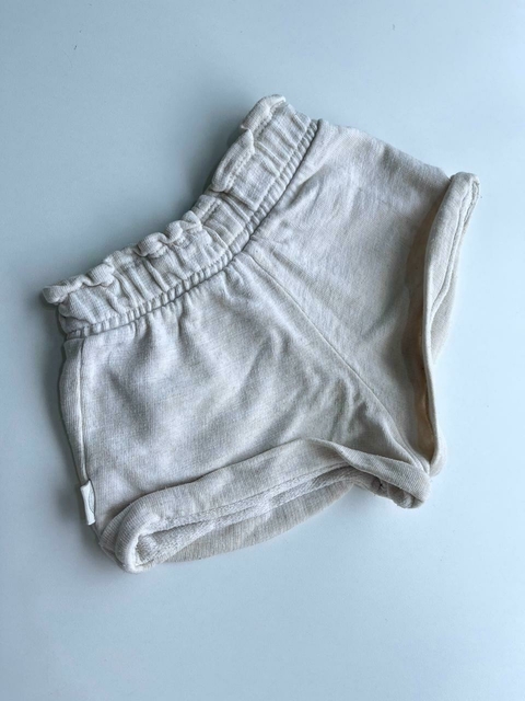 Short friza natural bolsillos 3-6m Crayon (42)