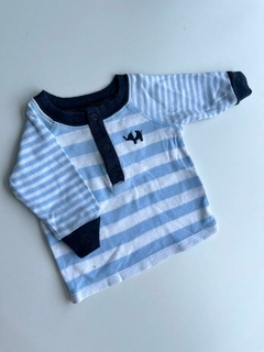 Remera ml celeste y blanca elefante carters rn (151)