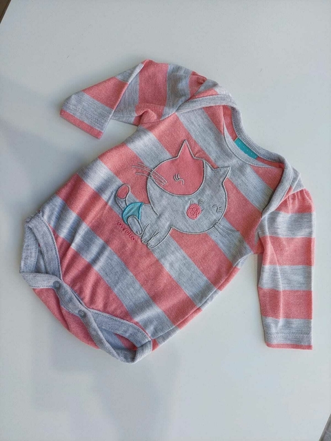 Body ml rayado rosa y gris Owoko rn (121)
