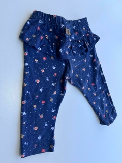 calza azul flores volados cola Mimo 6m (72) - comprar online