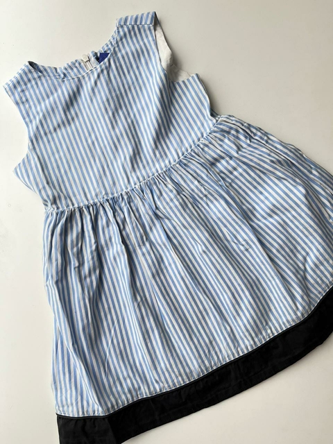 Vestido lineas celestes Akiabara t2a(164)
