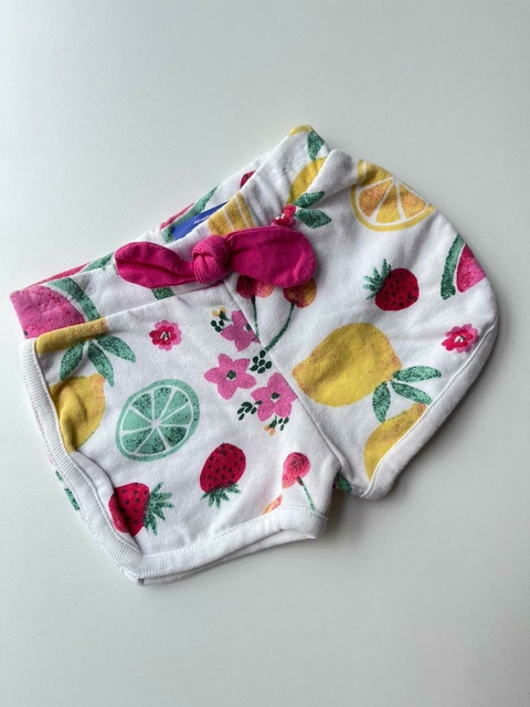 SHort blanco frutas t3-6m Pachi (159)