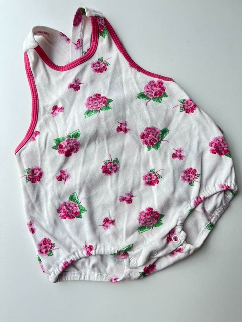 Romper Blanco flores Cheeky t3m(159)