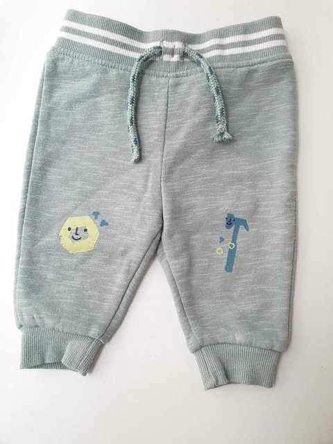 Jogging verde de cintura linea blanca Primark rn (49)