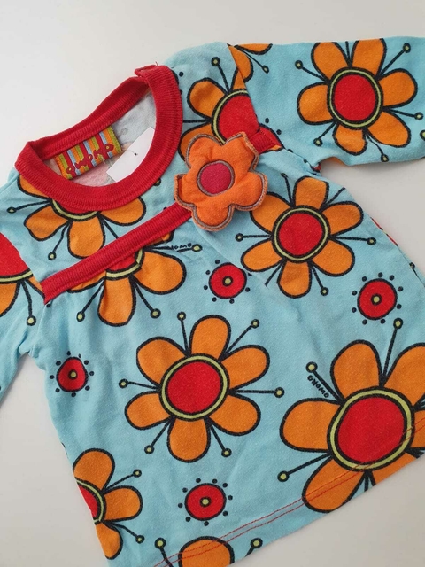 Rmera ml celeste flor naranja Owoko 6m (49)