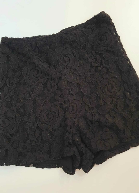 Short de encaje negro - Reina Ana - T. 36 (160)