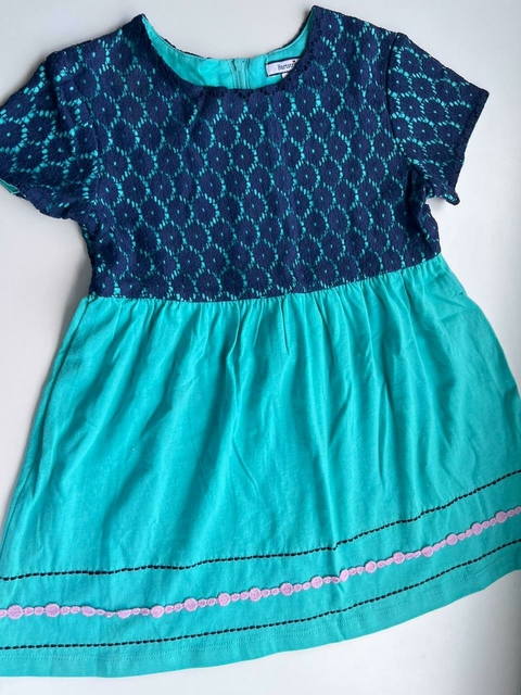Vestido celestes con encaje azul t7a Hartstrings (152)