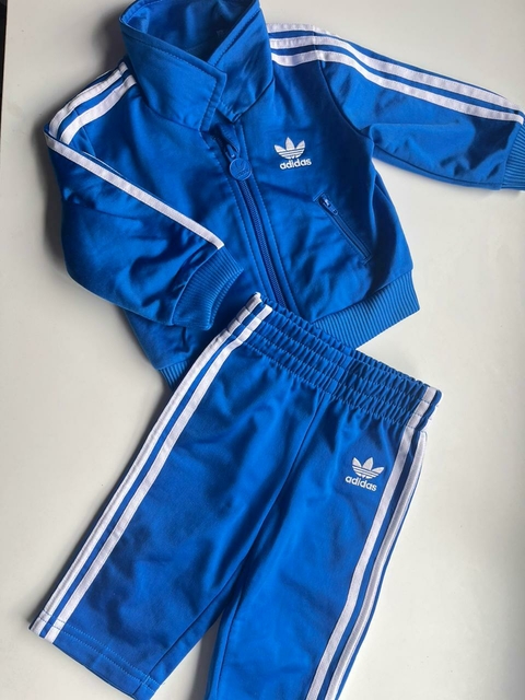 Conjunto deportivo azul Adidas t3-6m (110)