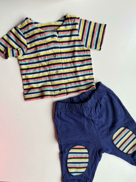 Conjunto lineas azules y verdes Owoko trn (193)
